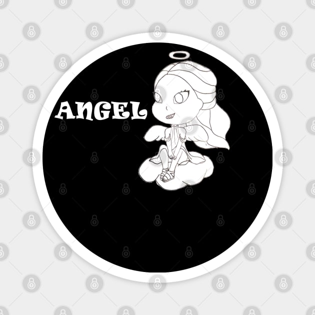 cute angel Magnet by loulousworld